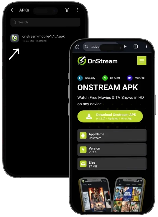 Download and Install OnStream